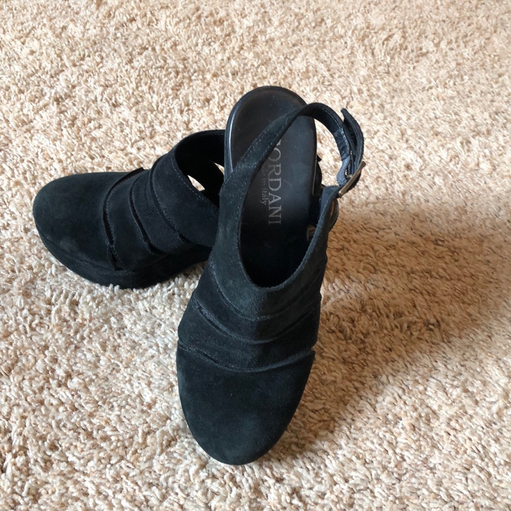 Cordani Black Suede Clog